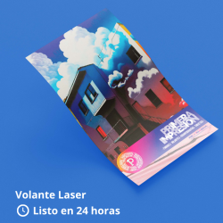 Volantes Láser 24h | Impresión Rápida de Flyers Personalizados