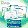 Diplomas de Reconocimiento Personalizados |Papel Couche y Opalina
